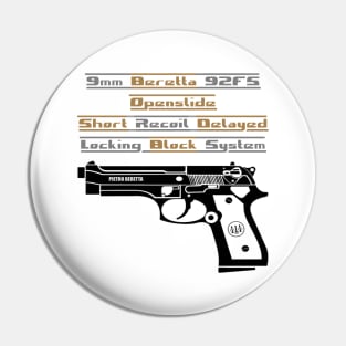 Handgun Beretta 92FS Pin