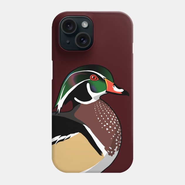 Wood Duck Phone Case by Feathered Focus