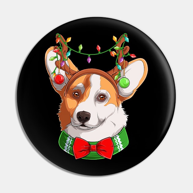 Santa Corgi Christmas Tree Lights Xmas Boys Men Corgmas Dog Pin by Shaniya Abernathy