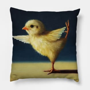 yellow chick exercise Pillow