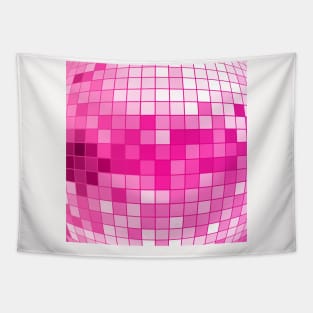 Disco Fever Neck Gator Pink Disco Ball Tapestry