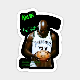 Kevin Garnett graphic Tee Magnet