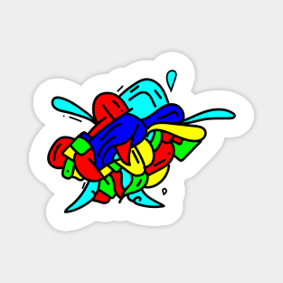 colorful abstract Magnet