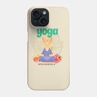 Cat yoga Phone Case