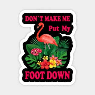 Don't make me put my foot down Magnet