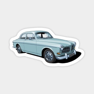 volvo amazon in light blue Magnet