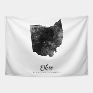 Ohio state map Tapestry