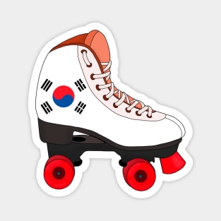 Roller Skating South Korea Magnet