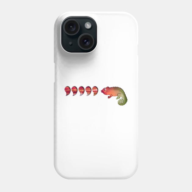 Comma Chameleon, Graphic Design Phone Case by cherdoodles