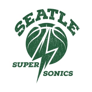 Seattle Supersonics - Retro Grunge T-Shirt