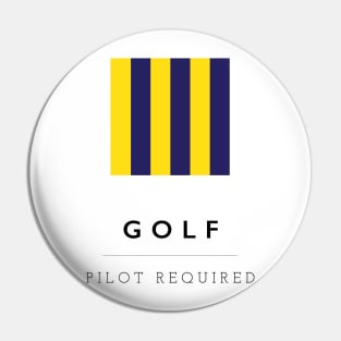 Golf: ICS Flag Semaphore Pin