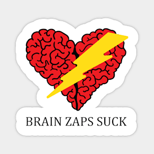 Brain Zaps Suck Logo Magnet