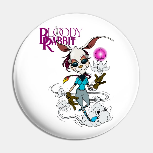 SKATING BLOODY RABBIT 00 Pin by roombirth