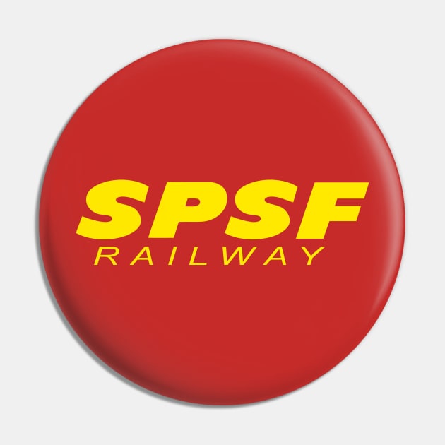 SPSF Railway Yellow Logo Pin by Kodachrome Railway Colors