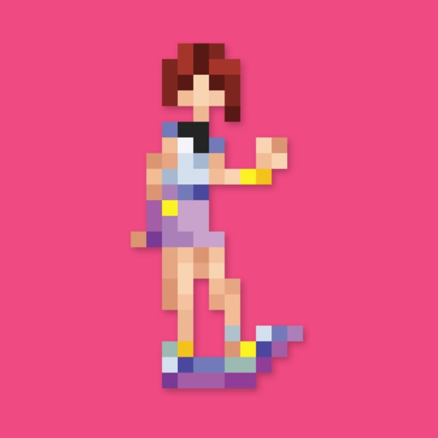 Kairi low-res pixelart by JinnPixel