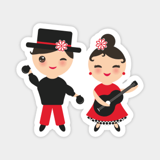 Spanish Flamenco Dancer (67) Magnet