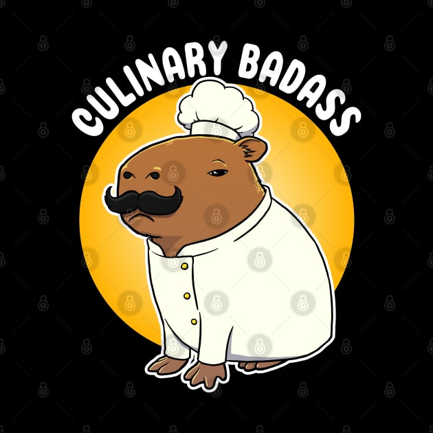 Culinary Badass Capybara Cartoon by capydays