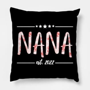 Nana Est 2022, floral Print Pillow