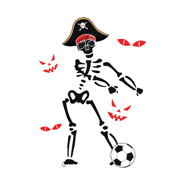 'Flossing Pirate Soccer Ball' Awesome Pirate Gift by ourwackyhome