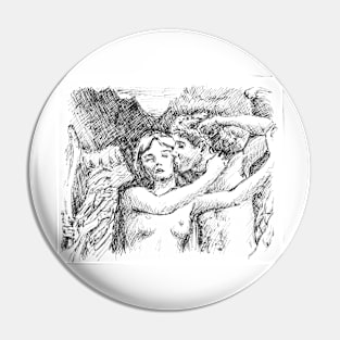 Cupid and Psyche Pin
