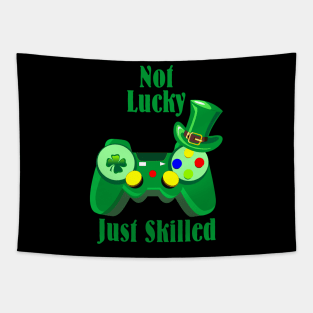 Video Gaming St Patricks Day Gamer Kid Tapestry