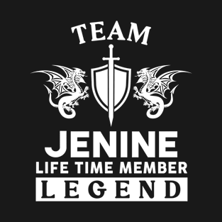 Jenine Name T Shirt - Jenine Life Time Member Legend Gift Item Tee T-Shirt