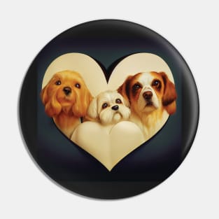 Valentine Dogs | Cocker Spaniel, Maltese, Cavalier King Charles Pin