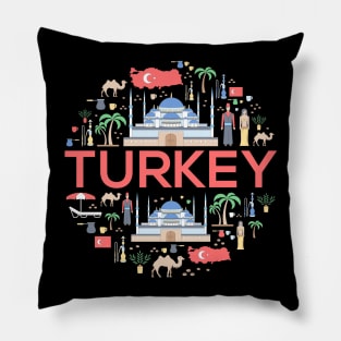 Turkey Doodle Concept Pillow