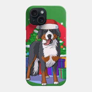 Bernese Mountain Dog Christmas Tree Phone Case