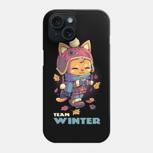 Team Winter Cozy Kitty Cat Phone Case