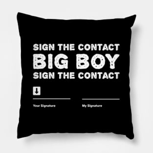 Sign The Contract Big ny Boxer Box Boxing Event 2024 Pillow