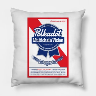 Polkadot Beer Label Pillow