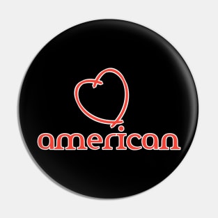 American Love Pin