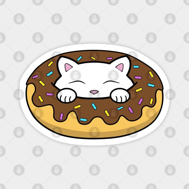 Chocolate Doughnut Cats Magnet by Purrfect