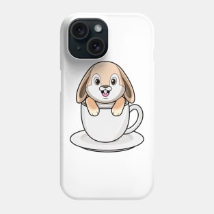 Rabbit with Coffee Cup Phone Case