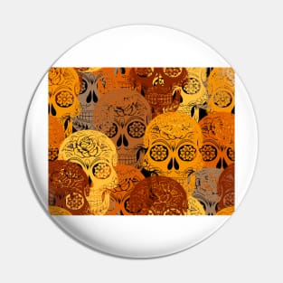 Halloween sugar skulls Pin