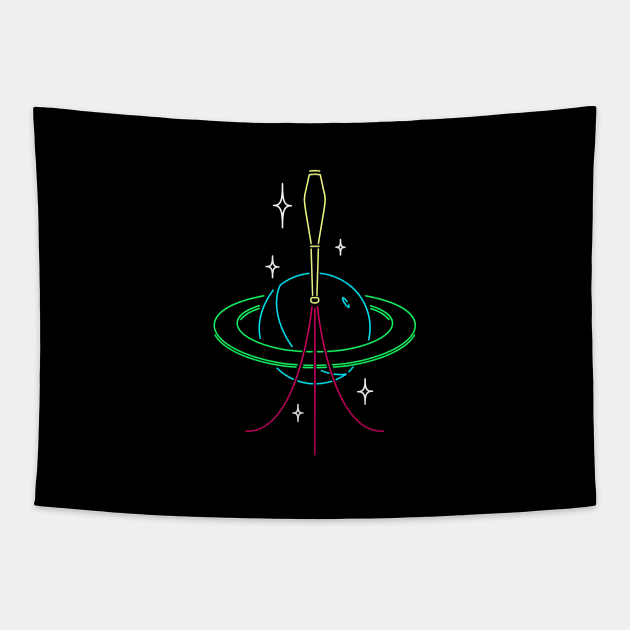 Planetary juggling Tapestry by pikkuraila