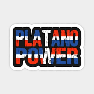 Platano Power Dominican Republic Flag Magnet