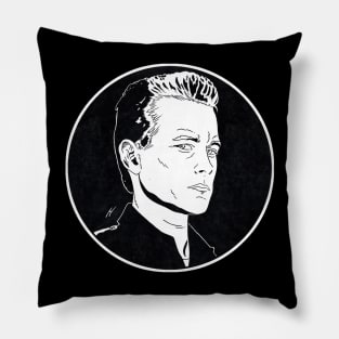 T1000 - Terminator 2 (Circle Black and White) Pillow