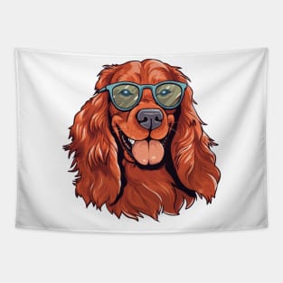 Summer dog in sunglasses Tapestry