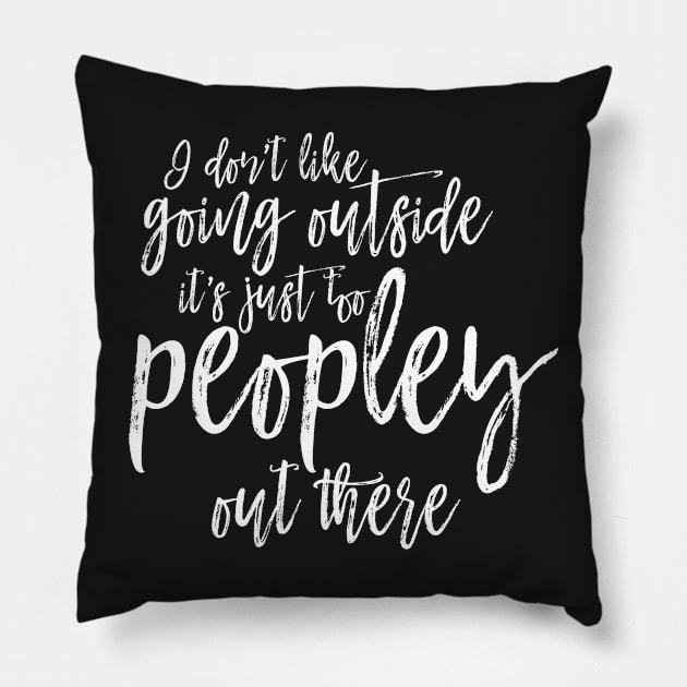 too peopley Pillow by e2productions