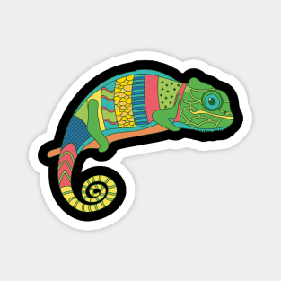 Funny Chameleon Magnet