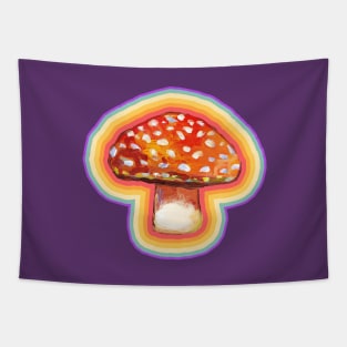 Psychedelic Amanita Muscaria Mushroom Pattern by Robert Phelps Tapestry