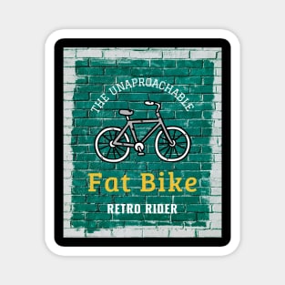 Fat Bike Retro Rider Magnet