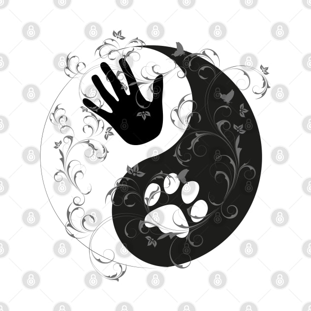 Yin Yang - Hand and Paw by GNDesign