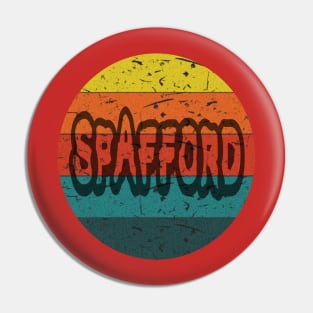 retro Spafford Pin