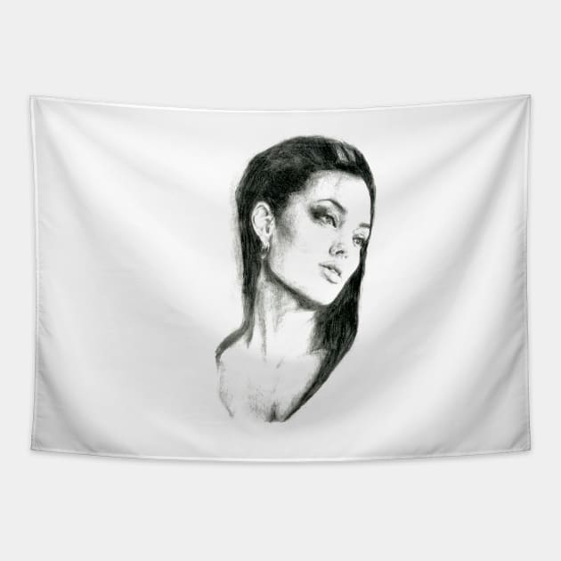 Pencil Jolie Tapestry by Canis Design