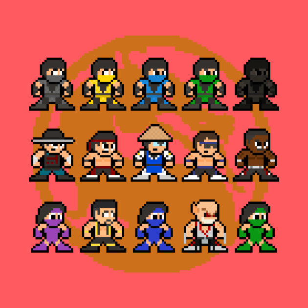 Pixelated Kombat 2 MK2 8bit Pixel Art by 8-BitHero