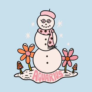 Aquarius Snowman T-Shirt