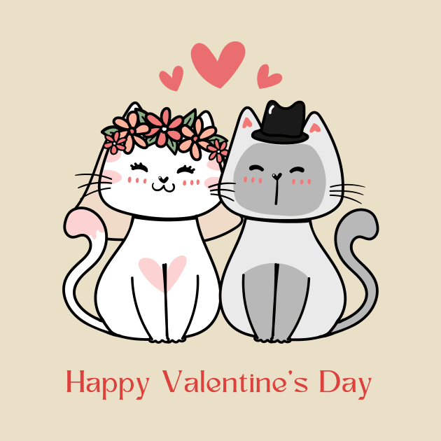 happy valentine' day cats by Kokomidik